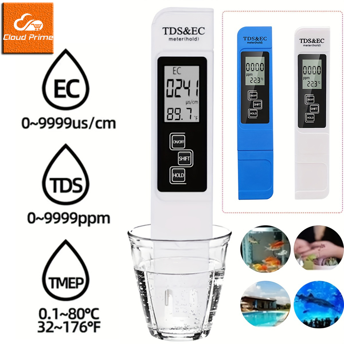 3in1 Water Quality Detection P - огляд і ціна Ph Meter Digital Water Tester
