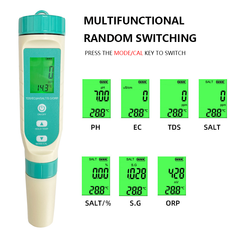 2023 Newest 7 in 1 PH / TDS /  - огляд і ціна Ph Meter Digital Water Tester