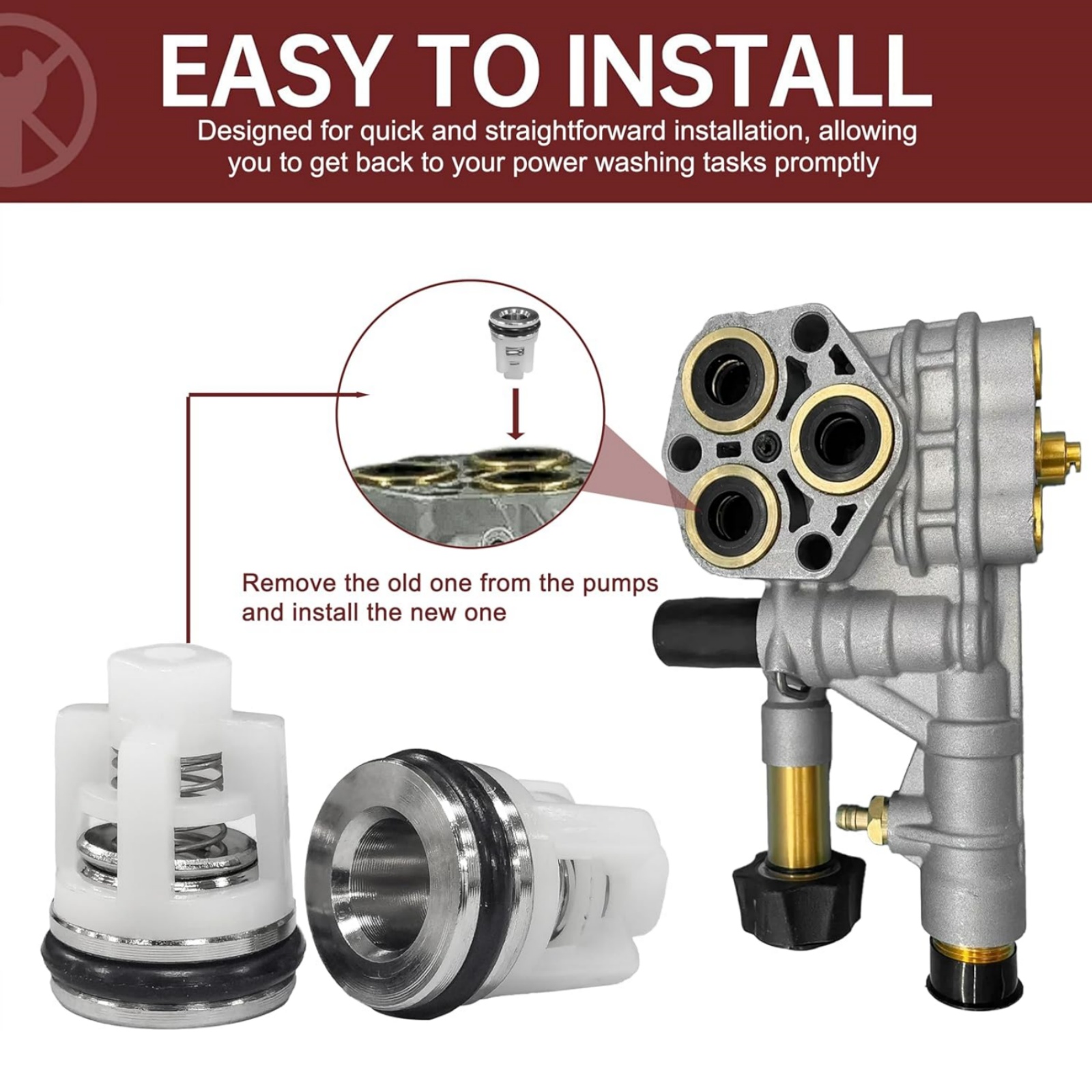 6Pcs High Pressure Washer Valv - огляд і ціна Vacuum Chamber Kit With Pump